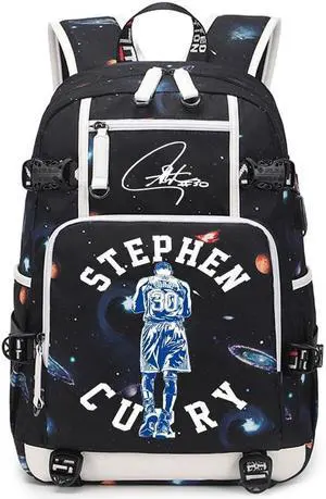 Ansigeren No. 30 Basketball Player Multifunctional Backpacks Sports Fan Bookbag Travel Student Backpack (D1)