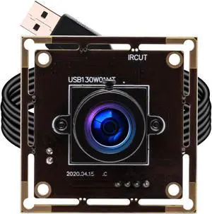 ELP 1.3Megapixel Low Illumination USB Camera Module with 3.6mm Lens Mini 960p UVC USB2.0 Lightburn Camera Embedded Video Industrial Webcam Board for Computer, Laptop, Raspberry Pi, Jetson Nano