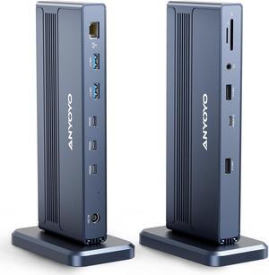Thunderbolt 4 Dock, 3X Thunderbolt Ports for 8K 60 & Dual 4K60 | 120W Power Delivery | 2X USB 3.2 10Gbps | 4.0 SD/TF | RJ45 Ethernet Thunderbolt 4 Dock for MacBook Air/Pro/Dell/HP/Surface/Lenovo