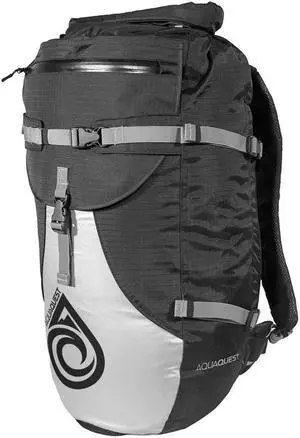 AquaQuest Spindrift Waterproof Backpack 30 L - Black + Reflective