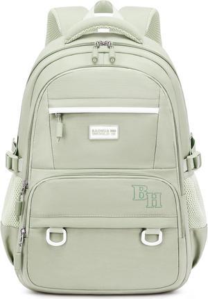 CAMTOP Laptop Backpack 15.6 Inch College Middle School Teen Girls BookBag Travel Backpacks Casual Daypacks (17 Inch, Sage Green)