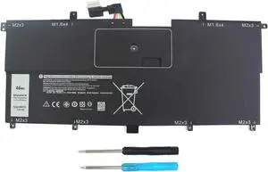 AN·GWEL NNF1C HMPFH Laptop Battery Compatible with Dell XPS 13 9365 XPS 13 2-in-1 2017 XPS 13-9365-D1605TS XPS 13-9365-D1805TS Series[7.6V 46Wh]