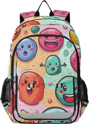 senya School Backpack Kids College Rucksack Travel Bookbag Fashion Back Pack Girls Boys Characters Interact