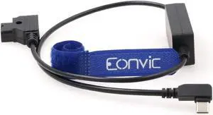 Eonvic Upgrade Power Supply Cables D-Tap to 5V USB Type-C Regulated Adapter Cable Powering Motors (Right Angle USB Type C to Dtap)