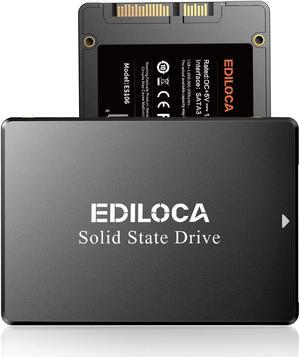 Ediloca ES106 4TB SSD SATA III 6Gb/s 2.5" 3D TLC NAND Flash Internal Hard Drive, Up to 550MB/s Read, Upgrade PC or Laptop Memory and Storage(Black)
