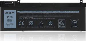 ETESBAY 5TF10 Laptop Battery Replacement for Dell Precision 7730 7740 P34E 7530 7540 P74F Series Notebook NYFJH RY3F9 0RY3F9 7M0T6 GHXKY 05TF10 P34E001 P34E002 P74F001 P74F002 7.6V 64Wh