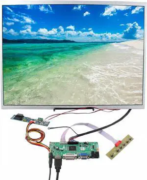 FanyiTek 17 inch 17" M170ETN01.1 1280x1024 HD 1000nit IPS LCD Screen and HD-MI Audio LVDs Controller Board,for DIY Marquee Gaming Monitor