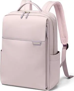 GOLF QUALITY Laptop Backpack, 16Inch Work Business Travel Backpacks Purse Computer Backpack Casual Daypack for Travel/Business/Women, Pinkish Grey