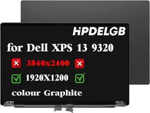 HPDELGB Replacement for Dell XPS 13 Plus 9320 9PG51 09PG51 1920x1200 13.4" LCD Touch Screen Digitizer Display Assembly (Graphite)