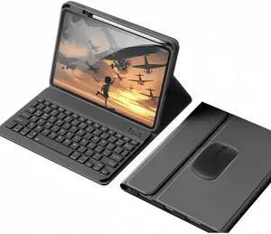 kaidisen Keyboard Case Mouse for 2021 iPad Mini 6 (8.3 inch) Detachable Cute Color Keyboard Case Support Pencil 2 Charging,Black
