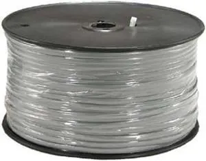 InstallerParts 1000 Ft 6 Conductor Silver Satin Modular Cable Reel 28AWG