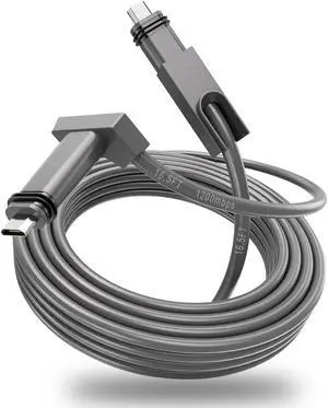 GTOMNI Starlink Gen 2 Cable 16.5FT for Starlink Rectangular Satellite V2, Replacement Cable Starlink for Satellite V2, Extension Starlink Cable Waterproof & Rainproof for Starlink Mesh Router, Grey