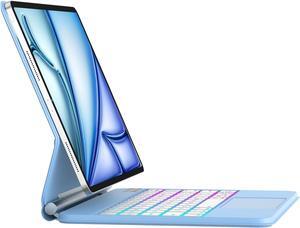 iPad Air 11 inch (M2) Case with Keyboard 2024 - Magic Keyboard iPad Pro 11 4th/3rd/2nd/1st Gen - Rainbow Colors Backlit - Multi-Touch Trackpad - Magnetic Clasp Keyboard Case for iPad Air 5th/4th Gen