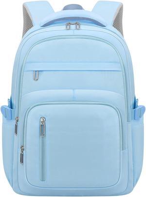 KBTYE Cute School Backpack for Women Men Casual Travel Laptop Backpack Aesthetic Lightweight College Bookbags for Kids(Blue)