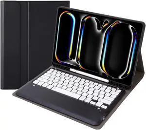 KcoxdCn New iPad Pro 13 Inch 2024 Keyboard Case for iPad Pro 13 Inch Keyboard Case 2024 Model 7th Generation with Pencil Holder Mutil Angles Stand Cover Detachable Wireless Keyboard (Black)