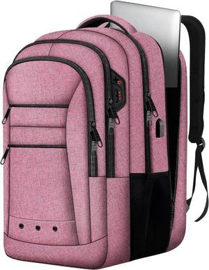 LCKPENG 17.3 Inch Laptop Backpack, Pink, Unisex, Lots of Storage Space and Pockets