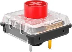 Kailh Choc V2 Low Profile Switch Red Linear, 4-Pin 50gf RGB SMD Gaming Mechanical Keyboard Switch (Choc Red 45pcs)