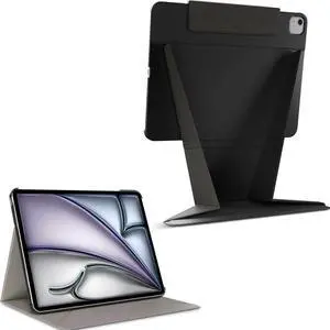 MAGEASY Multi-Angle Case for 2025 M3 & 2024 M2 iPad Air 13 - Turn iPad Into A Monitor, Float Folio Case with Scratch Resistant & Anti-Stain, Portable iPad Stand | Lift - Black