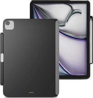 MAGEASY CoverBuddy Lite for 2024 iPad Air 11" - iPad Air Case Compatible with Magic Keyboard for iPad Air (M2), with Apple Pencil Pro Pencil Holder - Black