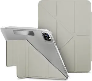 MAGEASY Case for iPad Pro 12.9" - Folio Case with Multi-fold, Multi-Angle Stand, Apple Pencil Holder, Stain-Resistant, Compatible with iPad Pro 12.9'' (2021-2022, 5th-6th Gen) - Facet | Starlight