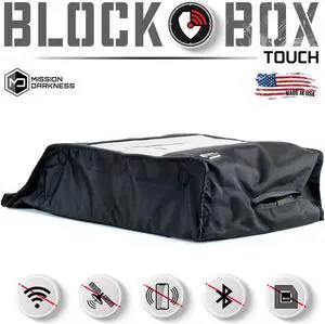 Mission Darkness BlockBox Touch - Shielded Touch Screen Device Operation Kit // Interrogate Mobile Devices While Shielded from WiFi, Cell, Other Signals