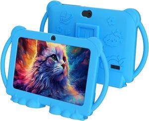 Kids Tablet 7 Inch Tablet for Kids Android 12 Toddler Tablets Children Tablet for Girls boys with protective Cover 32GB+4GB WiFi Bluetooth Dual Camera Educationl Games Parental Control Kids Software.