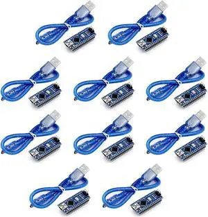 for Nano V3.0 Module ATmega328P 5V 16MHz CH340G Chip Microcontroller Development Board USB Cable for Arduino (10pcs)
