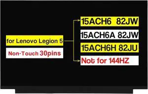 POBRIDA New Screen Replacement LP156WFC-SPH1 for Lenovo Legion 5 15ACH6 15ACH6A 15ACH6H Model 82QJ 82JW 82JU 82NW 15.6 Inches FHD 1920 * 1080 30 Pins Non-Touch LCD Display Panel (Not for 144HZ)