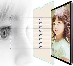 PERFECTSIGHT Medical-grade Screen Protector for iPad Pro 12.9 Inch (2022/2021/2020/2018 Model) [Anti 8 Radiations, Eye Care] Anti Glare Blue Light Filter Anti Fingerprint Tempered Glass