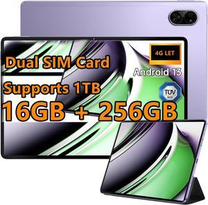 JXCNSNW Android Tablet 10.1" inch, 4G LTE Dual SIM, 16GB RAM,256GB Storage,Supports Extend 1TB, IPS Touchscreen,Dual Camera, WiFi/WLAN/Bluetooth/GPS,TYD-109pro