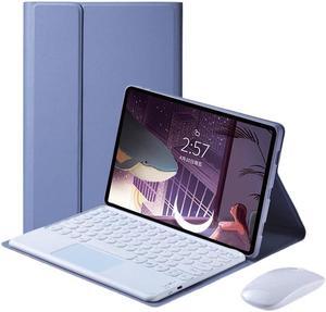 QYiiD Keyboard Case with Mouse for Lenovo Tab P11 Pro 2nd Gen 11.2" 2022 (TB-132FU/ TB-138FC), Folio Keyboard Case Cover with Detachable Wireless Keyboard for Lenovo Tab P11 Pro Gen 2, Purple
