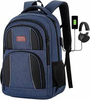Travel Business Laptop Backpack for Women Men, Anti Theft Waterproof Slim Carry on Backpack With 15.6 Inch Laptop Compartment, Backpack Computer Bag Bookbag Gifts 15.6 inch (Blue 2)