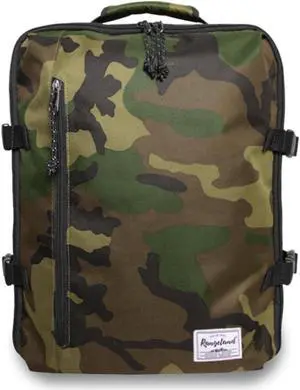 Rangeland Underseat Carry-On Backpack Luggage Lightweight Casual Laptop Backpack MacBook Pro 16 Travel Gym Sport Daypack 21L, Green Camo