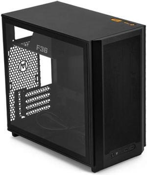Mechanic Master Flyer Series F36 MATX case Support BTF Back Plug Motherboard 280 Water-Cooled 165MM air-Cooled (Black)