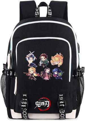 Roffatide Backpack Bag Laptop Rucksack Fit 15.6 Inch with USB Charging Port & Headphone Port Black