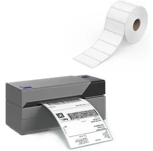 Rollo USB Thermal Shipping Label Printer and 1000 2x1 Thermal Labels Bundle - High Speed Printer for Shipping Packages with Barcode Labels