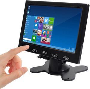 SallyBest(r) 7 Inch Ultra Thin 16:9 HD 800x480 TFT LCD Color Display Headrest Monitor Touch Button Monitor Screen Support AV HDMI VGA Video Input