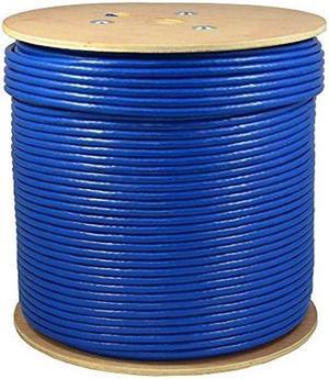 SolidLink SL610A 1000ft CAT6A F/UTP in-Wall (CMR Rated) Bare Copper Solid 23AWG Conductor 550Mhz Ethernet Wire (Blue)