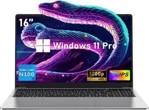 NIAKUN Laptop Computer, Gaming Laptops 2025, 16 Inch Lap Top PC Win 11 Pro, 16GB RAM 512GB SSD, N100 Processor(up to 3.4GHz), Backlit Keyboard, for Business and Students