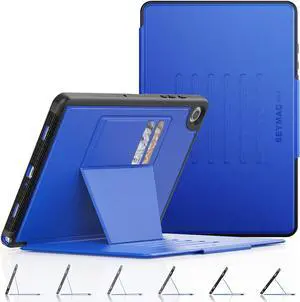 SEYMAC stock Case for Samsung Galaxy Tab A9+ Plus 11'', Auto Sleep/Wake Case with Magnetic Multi-Angles Stand, Card Slot for Galaxy Tab A9+/ A9 Plus 11'' SM-X210/X216/X218, (Blue)