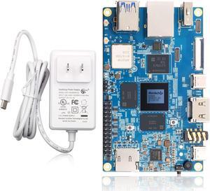 Orange Pi 5B 4GB+32GB Rockchip RK3588S 8-Core 64 Bit Single Board Computer with 32GB onboard eMMC Flash, Wi-Fi6/Bluetooth 5.0, Compatible Linux/Android/Debian/Ubuntu (8GB64GB+Power Supply)