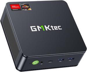 GMKtec Mini PC Ryzen 6600H, M6 Gaming Desktop Computer Dual NIC LAN 2.5G, AMD R5 6600H (6C/12T up to 4.50Ghz), 32G DDR5 RAM + 1TB PCle SSD, WiFi 6E, USB 4.0, BT 5.2, HDMI