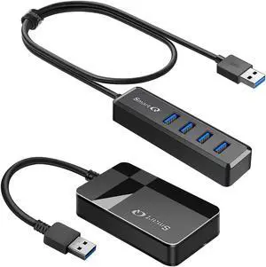 SmartQ C368 USB 3.0 SD Card Reader with 4-Port USB 3.0 Hub2 ft Extended Cable