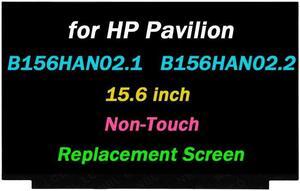 PEHDPVS Replacement 15.6" for HP Pavilion B156HAN02.1 B156HAN02.2 LP156WF9-SPC1 NV156FHM-N35 LED LCD Replacement Screen/Panel (Non-Touch)