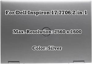 17" Replacement for Dell Inspiron 17 7706 2-in-1 QHD 2560x1600 LCD Touch Screen Assembly Display Complete