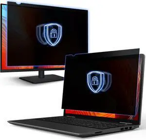 VINTEZ [1 Pack] 21.5 Inch 16:9 & [1 Pack] 14 Inch 16:9 Computer Privacy Screen Filters for Widescreen Monitors - Anti-Glare - Anti-Scratch Protector- Desktop Privacy Screen Bundle
