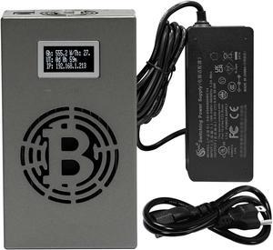 Bitcoins Miner LV06 Solo Miner 2.4G WiFi 13W SHA-256 500GH/S BM1366 Asic Ship Low Noise Lottery Crypto Miner Machine Device Home Use