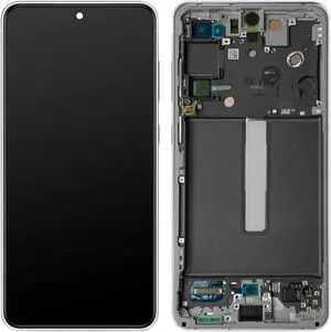 Ygpmoiki for Samsung Galaxy S21 FE 5G SM-G990U G990W G990U G990U1 6.4" LCD Display Touch Screen Digitizer with Frame Silver