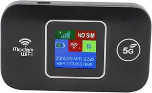 4G LTE Mobile Hotspot, Up to 150Mbps Speed Portable Pocket Device with SIM Card Slot, Connects Up to 10 Devices, Secure Network Anywhere