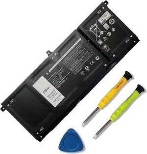 53Wh H5CKD Laptop Battery for Dell Latitude 3410 3510 Vostro 5300 5301 5401 5501 5402 Inspiron 5300 5401 5408 5409 5501 5508 5400 5406 5509 7405 7300 7500 7306 7405 7506 2-in-1 Silver Edition 7T8CD